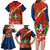 Dominican Republic Independence Day Family Matching Long Sleeve Bodycon Dress and Hawaiian Shirt Coat Of Arms With Bayahibe Rose