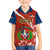 Dominican Republic Independence Day Family Matching Off Shoulder Short Dress and Hawaiian Shirt Coat Of Arms With Bayahibe Rose