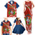 Dominican Republic Independence Day Family Matching Tank Maxi Dress and Hawaiian Shirt Coat Of Arms With Bayahibe Rose - Wonder Print Shop