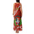 Dominican Republic Independence Day Family Matching Tank Maxi Dress and Hawaiian Shirt Coat Of Arms With Bayahibe Rose - Wonder Print Shop