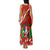 Dominican Republic Independence Day Family Matching Tank Maxi Dress and Hawaiian Shirt Coat Of Arms With Bayahibe Rose