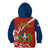 Dominican Republic Independence Day Kid Hoodie Coat Of Arms With Bayahibe Rose