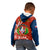 Dominican Republic Independence Day Kid Hoodie Coat Of Arms With Bayahibe Rose