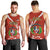Dominican Republic Independence Day Men Tank Top Coat Of Arms With Bayahibe Rose