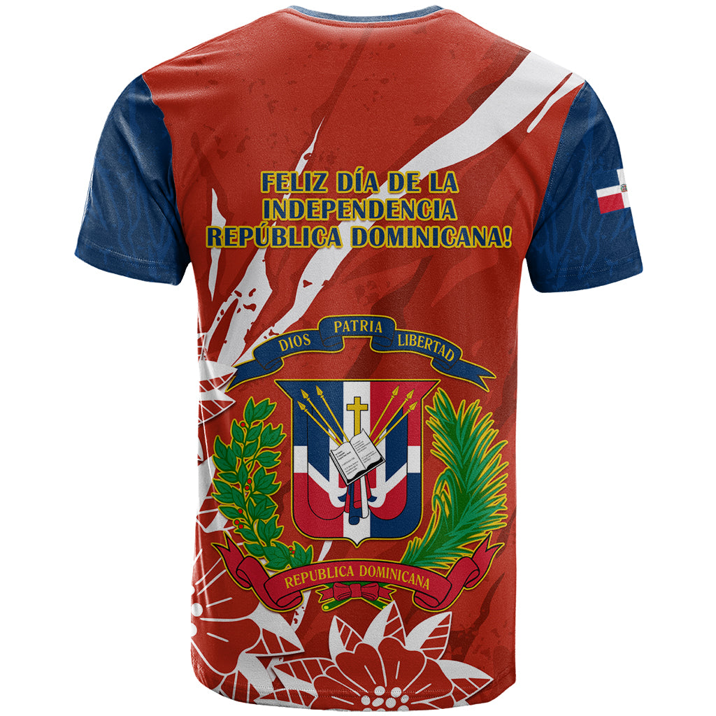 Dominican Republic Independence Day T Shirt Coat Of Arms With Bayahibe Rose - Wonder Print Shop