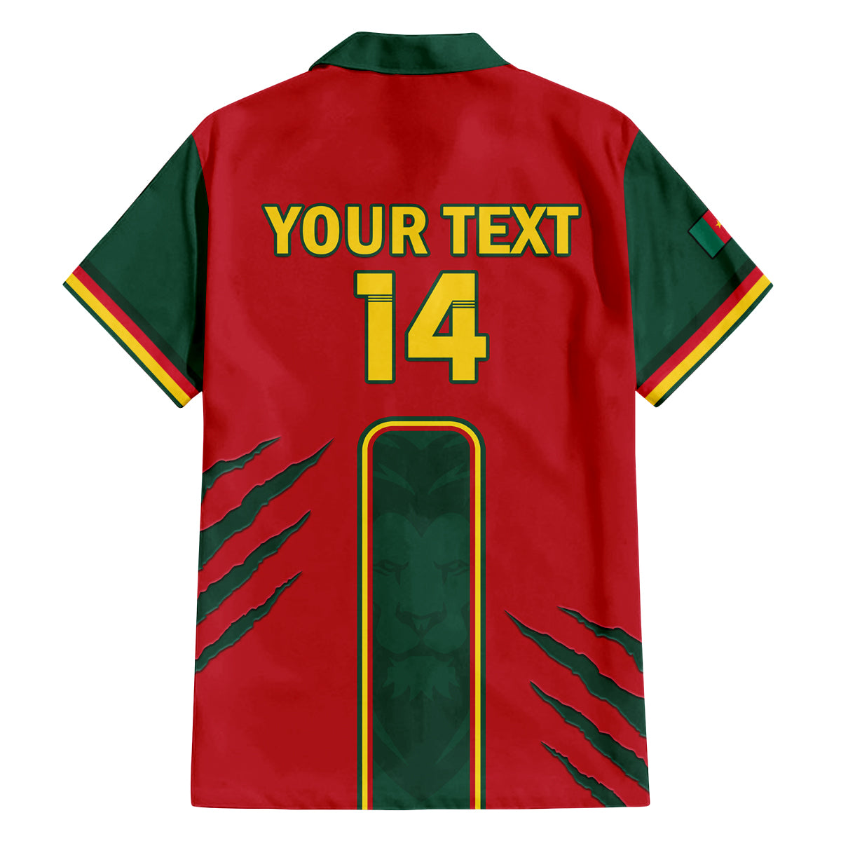Custom Cameroon Football Family Matching Long Sleeve Bodycon Dress and Hawaiian Shirt 2024 African Nations Go Champions Lion Style - Wonder Print Shop