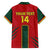 Custom Cameroon Football Family Matching Off Shoulder Short Dress and Hawaiian Shirt 2024 African Nations Go Champions Lion Style - Wonder Print Shop