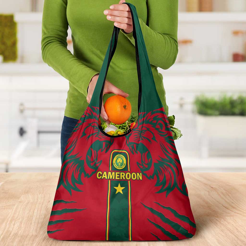 Cameroon Football Grocery Bag African Nations Go Champions Lion Style