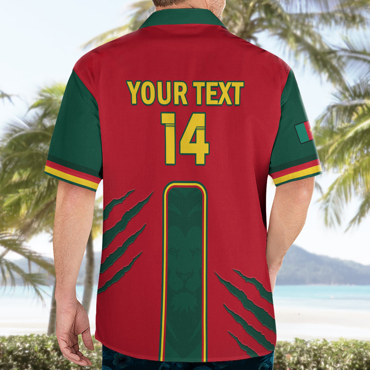 Custom Cameroon Football Hawaiian Shirt 2024 African Nations Go Champions Lion Style - Wonder Print Shop