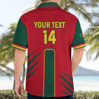 Custom Cameroon Football Hawaiian Shirt 2024 African Nations Go Champions Lion Style - Wonder Print Shop