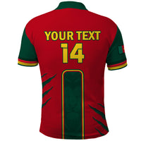 Custom Cameroon Football Polo Shirt 2024 African Nations Go Champions Lion Style - Wonder Print Shop