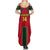 Custom Cameroon Football Summer Maxi Dress 2024 African Nations Go Champions Lion Style - Wonder Print Shop