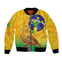 Brasil Volleyball Bomber Jacket Go Champions Canario-da-terra