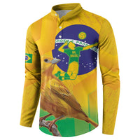Brasil Volleyball Button Sweatshirt Go Champions Canario-da-terra