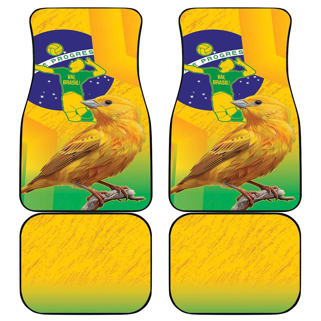 Brasil Volleyball Car Mats Go Champions Canario-da-terra