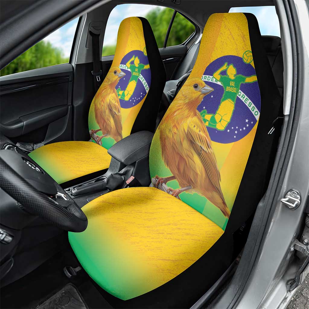 Brasil Volleyball Car Seat Cover Go Champions Canario-da-terra