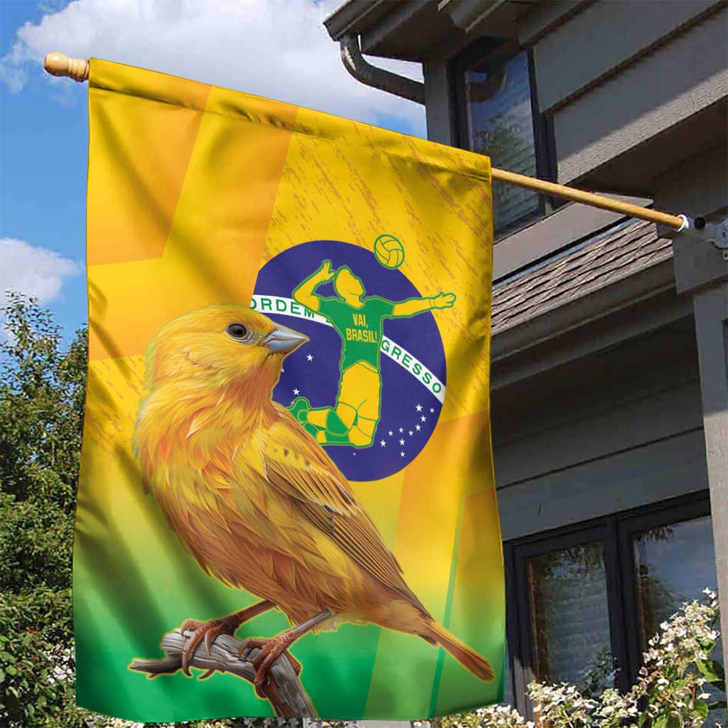 Brasil Volleyball Garden Flag Go Champions Canario-da-terra