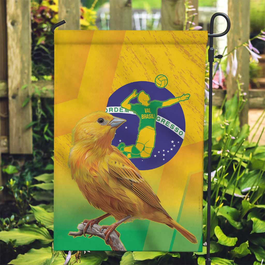 Brasil Volleyball Garden Flag Go Champions Canario-da-terra