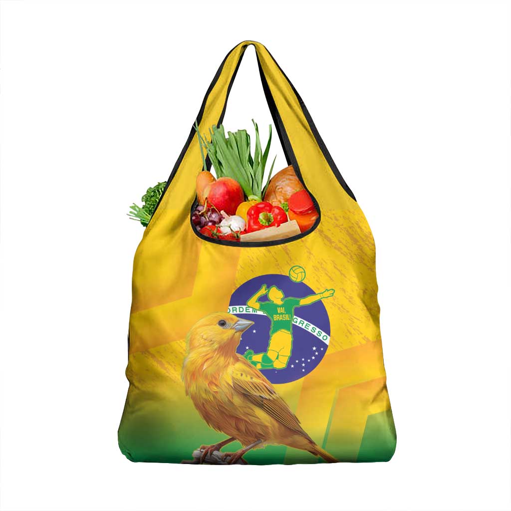Brasil Volleyball Grocery Bag Go Champions Canario-da-terra