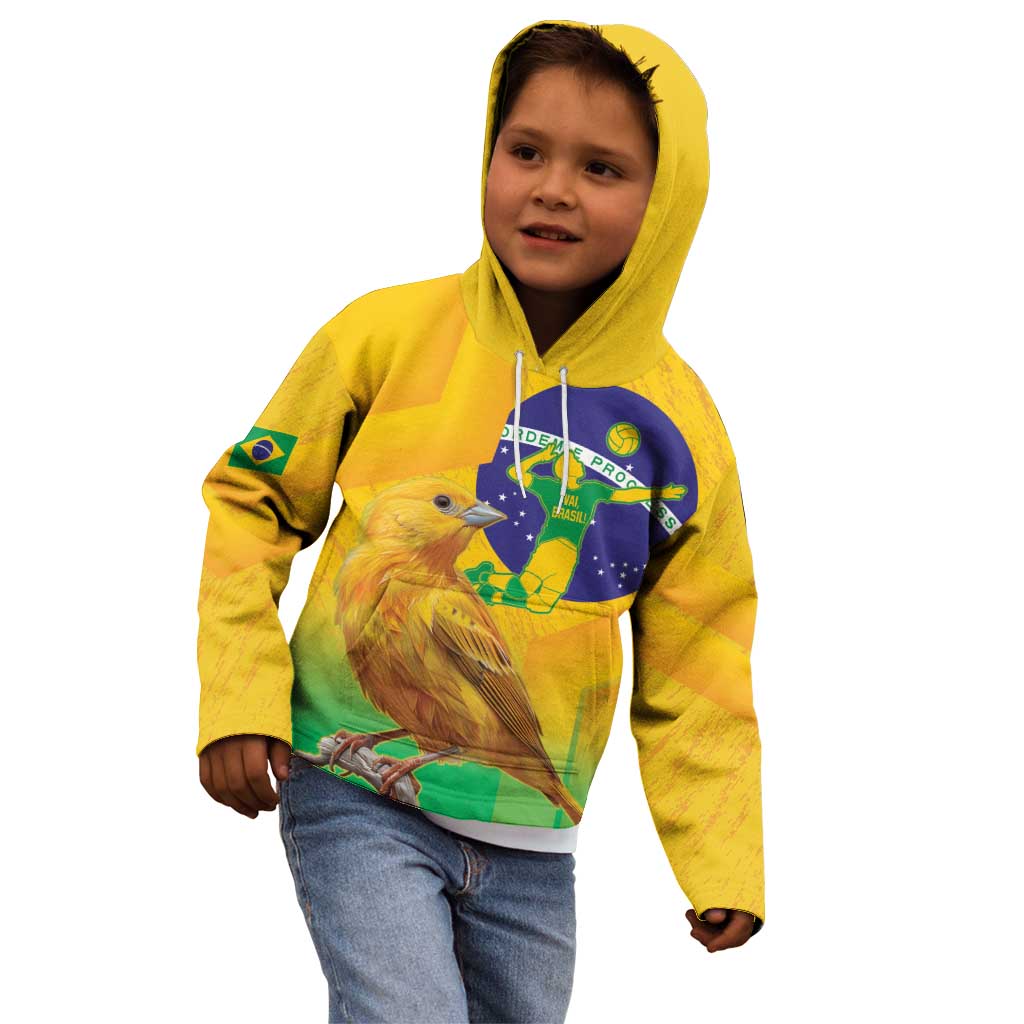 Brasil Volleyball Kid Hoodie Go Champions Canario-da-terra