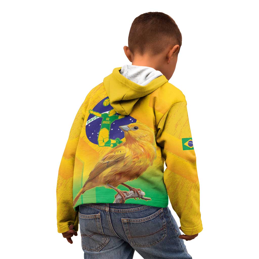 Brasil Volleyball Kid Hoodie Go Champions Canario-da-terra