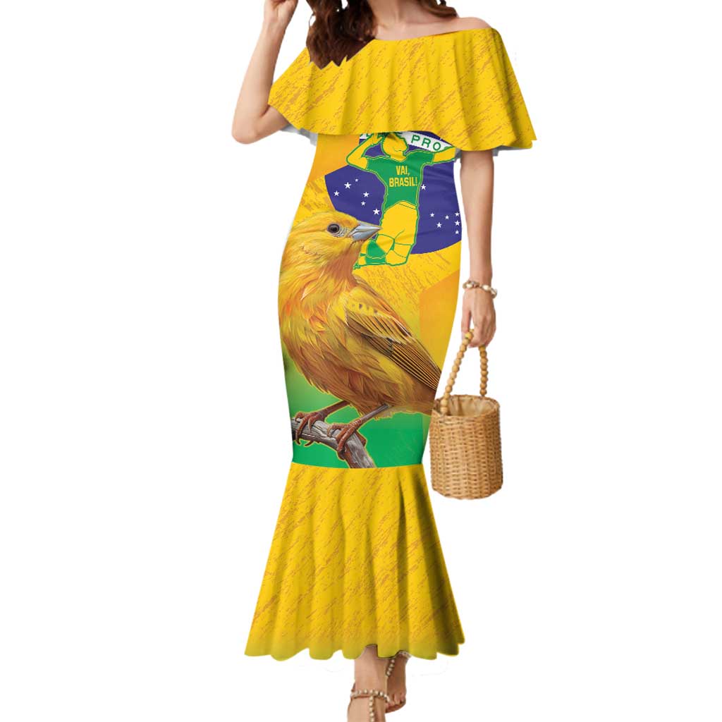 Brasil Volleyball Mermaid Dress Go Champions Canario-da-terra