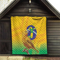 Brasil Volleyball Quilt Go Champions Canario-da-terra - Wonder Print Shop