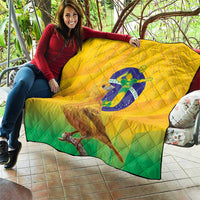 Brasil Volleyball Quilt Go Champions Canario-da-terra - Wonder Print Shop