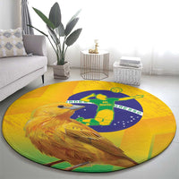 Brasil Volleyball Round Carpet Go Champions Canario-da-terra - Wonder Print Shop