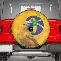Brasil Volleyball Spare Tire Cover Go Champions Canario-da-terra - Wonder Print Shop