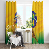 Brasil Volleyball Window Curtain Go Champions Canario-da-terra - Wonder Print Shop