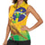 Brasil Volleyball Women Sleeveless Polo Shirt Go Champions Canario-da-terra - Wonder Print Shop