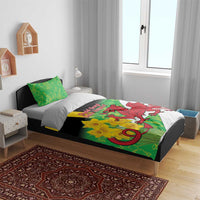 Wales Saint David's Day Bedding Set Welsh Dragon Dydd Gwyl Dewi Hapus!
