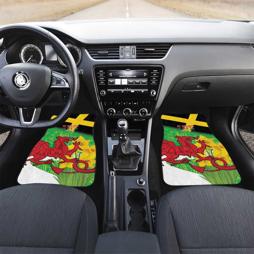 Wales Saint David's Day Car Mats Welsh Dragon Dydd Gwyl Dewi Hapus!
