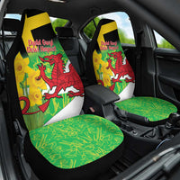 Wales Saint David's Day Car Seat Cover Welsh Dragon Dydd Gwyl Dewi Hapus!