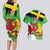 Wales Saint David's Day Couples Matching Long Sleeve Bodycon Dress and Hawaiian Shirt Welsh Dragon Dydd Gwyl Dewi Hapus!