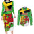 Wales Saint David's Day Couples Matching Long Sleeve Bodycon Dress and Long Sleeve Button Shirt Welsh Dragon Dydd Gwyl Dewi Hapus!