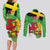 Wales Saint David's Day Couples Matching Long Sleeve Bodycon Dress and Long Sleeve Button Shirt Welsh Dragon Dydd Gwyl Dewi Hapus!