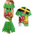 Wales Saint David's Day Couples Matching Mermaid Dress and Hawaiian Shirt Welsh Dragon Dydd Gwyl Dewi Hapus!