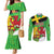 Wales Saint David's Day Couples Matching Mermaid Dress and Long Sleeve Button Shirt Welsh Dragon Dydd Gwyl Dewi Hapus!