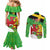 Wales Saint David's Day Couples Matching Mermaid Dress and Long Sleeve Button Shirt Welsh Dragon Dydd Gwyl Dewi Hapus!