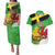 Wales Saint David's Day Couples Matching Puletasi and Hawaiian Shirt Welsh Dragon Dydd Gwyl Dewi Hapus!