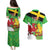 Wales Saint David's Day Couples Matching Puletasi and Hawaiian Shirt Welsh Dragon Dydd Gwyl Dewi Hapus!