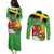 Wales Saint David's Day Couples Matching Puletasi and Long Sleeve Button Shirt Welsh Dragon Dydd Gwyl Dewi Hapus!