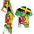 Wales Saint David's Day Couples Matching Short Sleeve Bodycon Dress and Hawaiian Shirt Welsh Dragon Dydd Gwyl Dewi Hapus!