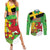 Wales Saint David's Day Couples Matching Summer Maxi Dress and Long Sleeve Button Shirt Welsh Dragon Dydd Gwyl Dewi Hapus!