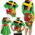 Wales Saint David's Day Family Matching Long Sleeve Bodycon Dress and Hawaiian Shirt Welsh Dragon Dydd Gwyl Dewi Hapus!