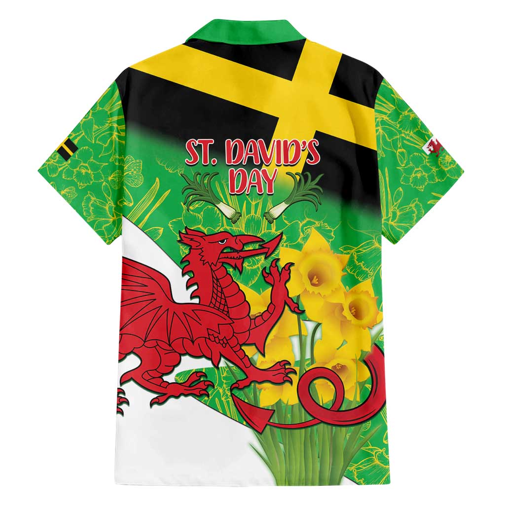 Wales Saint David's Day Family Matching Long Sleeve Bodycon Dress and Hawaiian Shirt Welsh Dragon Dydd Gwyl Dewi Hapus!