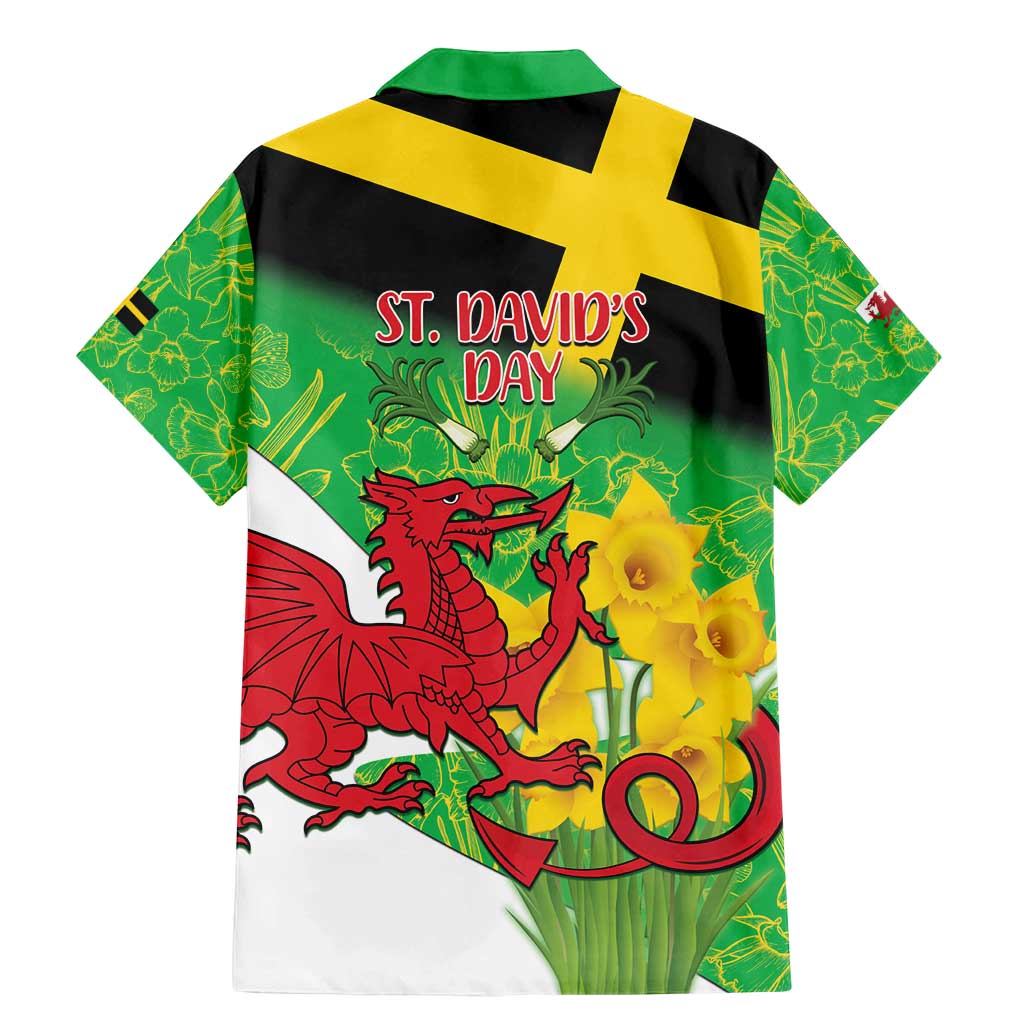 Wales Saint David's Day Family Matching Mermaid Dress and Hawaiian Shirt Welsh Dragon Dydd Gwyl Dewi Hapus!