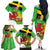 Wales Saint David's Day Family Matching Off The Shoulder Long Sleeve Dress and Hawaiian Shirt Welsh Dragon Dydd Gwyl Dewi Hapus!